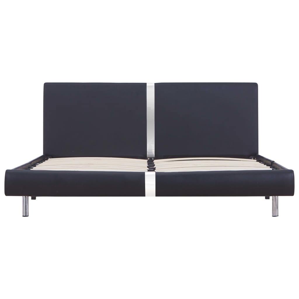 Bedframe kunstleer zwart 120x200 cm is nu te koop bij PeponiXL, paradijselijk wonen!