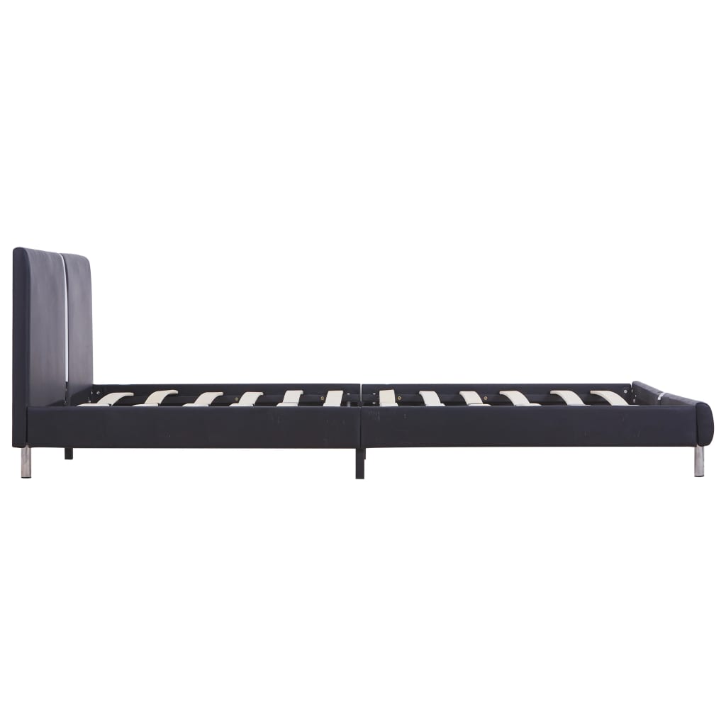 Bedframe kunstleer zwart 120x200 cm is nu te koop bij PeponiXL, paradijselijk wonen!