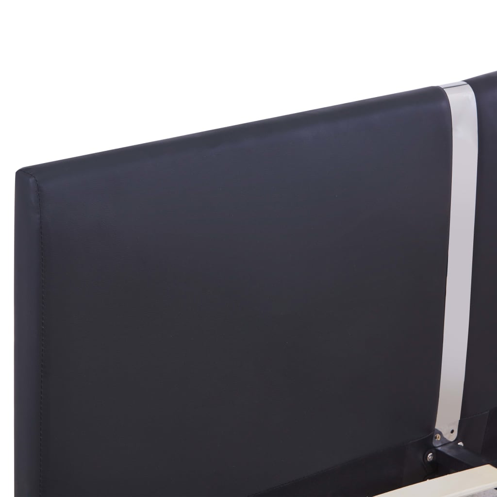 Bedframe kunstleer zwart 120x200 cm is nu te koop bij PeponiXL, paradijselijk wonen!