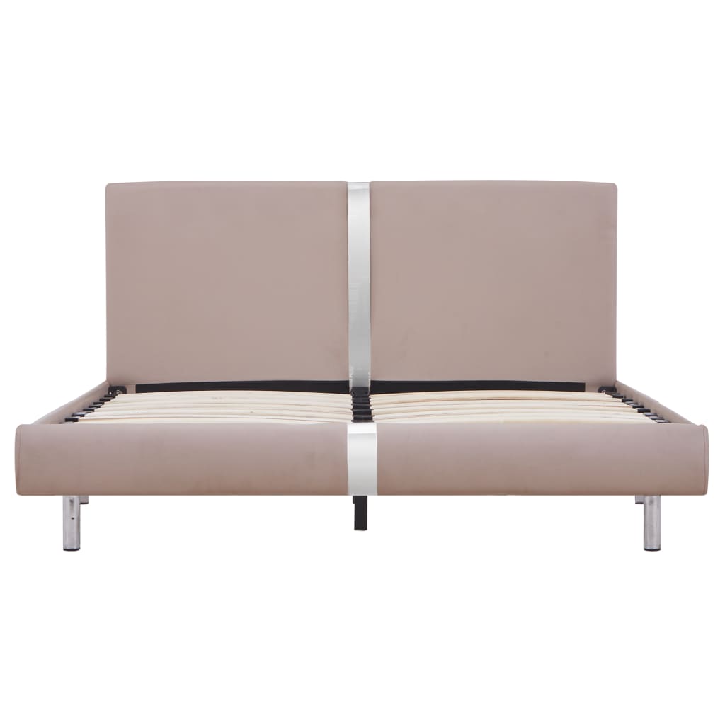 Bedframe kunstleer cappuccino 140x200 cm is nu te koop bij PeponiXL, paradijselijk wonen!