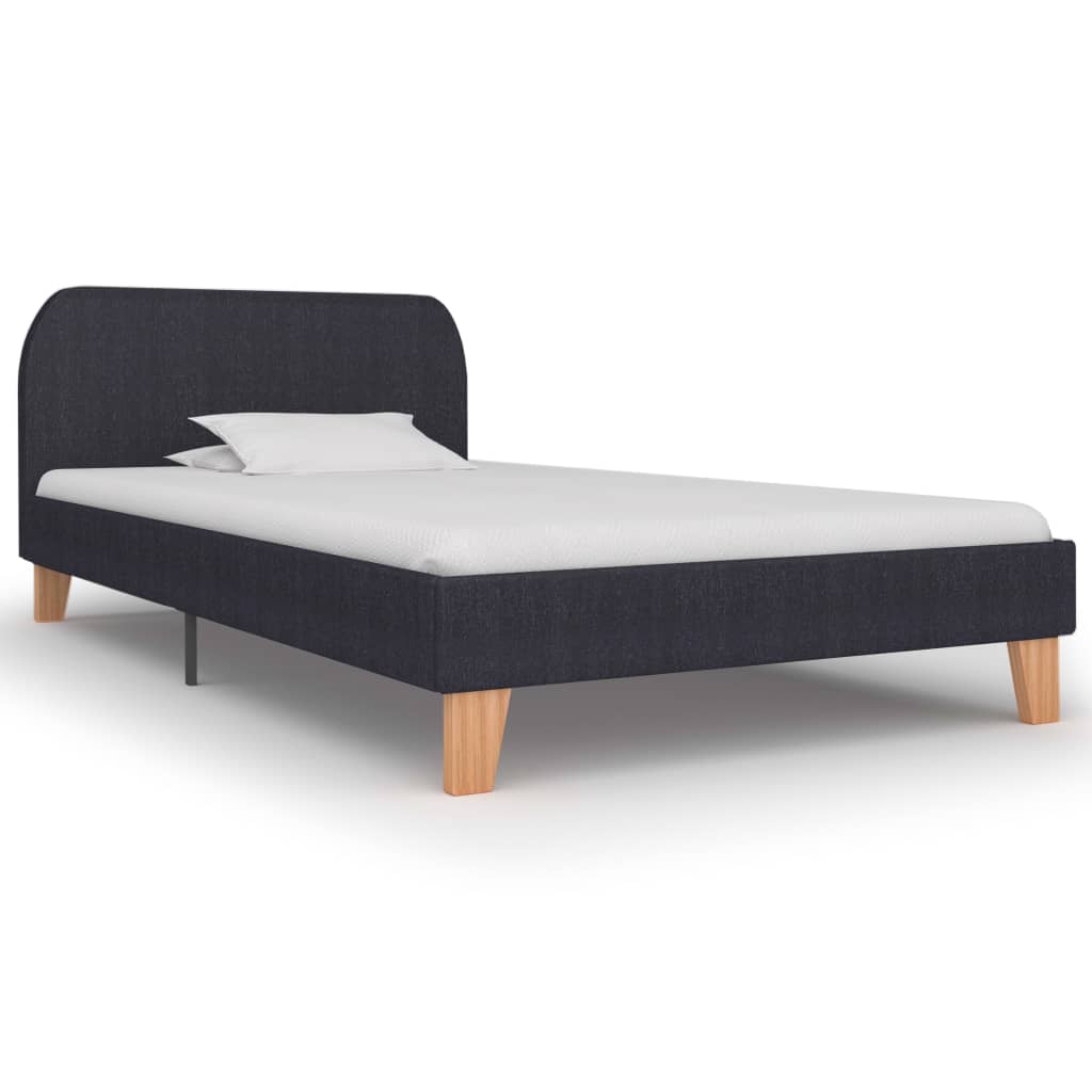 Bedframe stof donkergrijs 90x200 cm is nu te koop bij PeponiXL, paradijselijk wonen!
