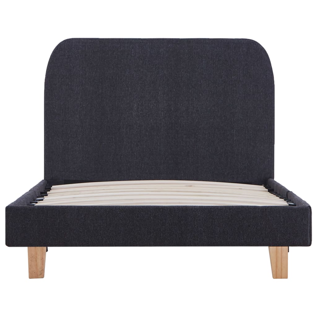 Bedframe stof donkergrijs 90x200 cm is nu te koop bij PeponiXL, paradijselijk wonen!