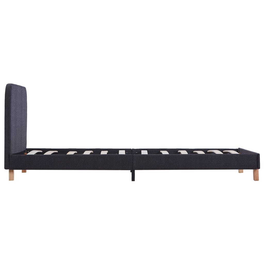 Bedframe stof donkergrijs 90x200 cm is nu te koop bij PeponiXL, paradijselijk wonen!