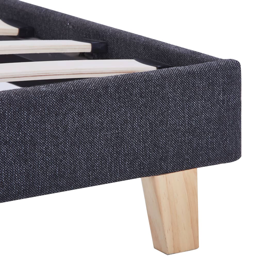 Bedframe stof donkergrijs 90x200 cm is nu te koop bij PeponiXL, paradijselijk wonen!