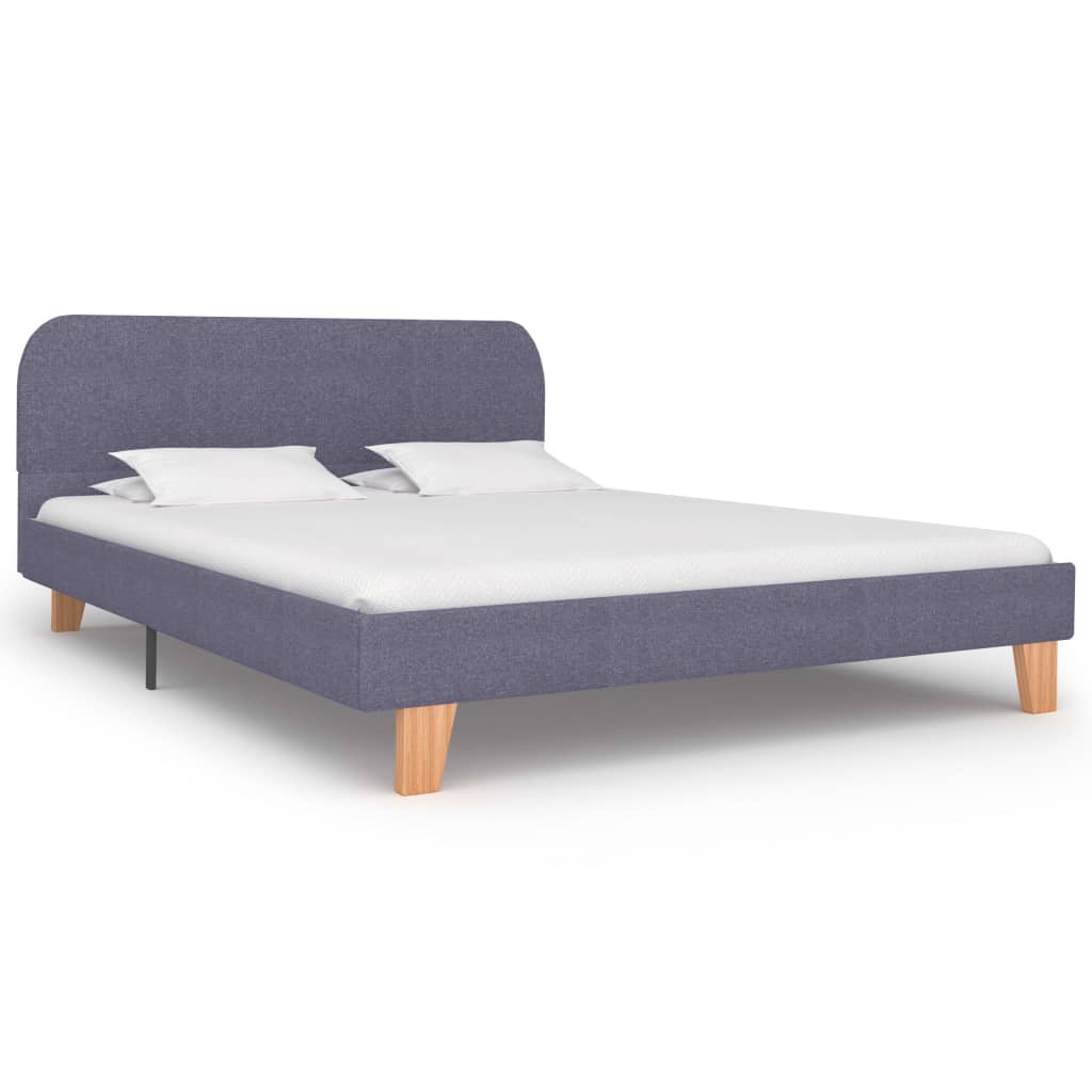 Bedframe stof lichtgrijs 140x200 cm is nu te koop bij PeponiXL, paradijselijk wonen!