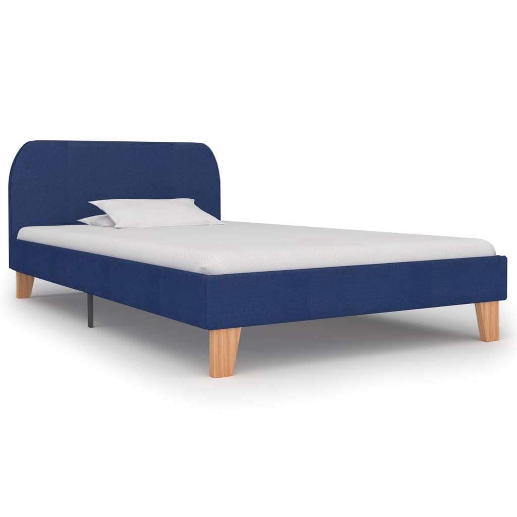Bedframe stof blauw 90x200 cm is nu te koop bij PeponiXL, paradijselijk wonen!