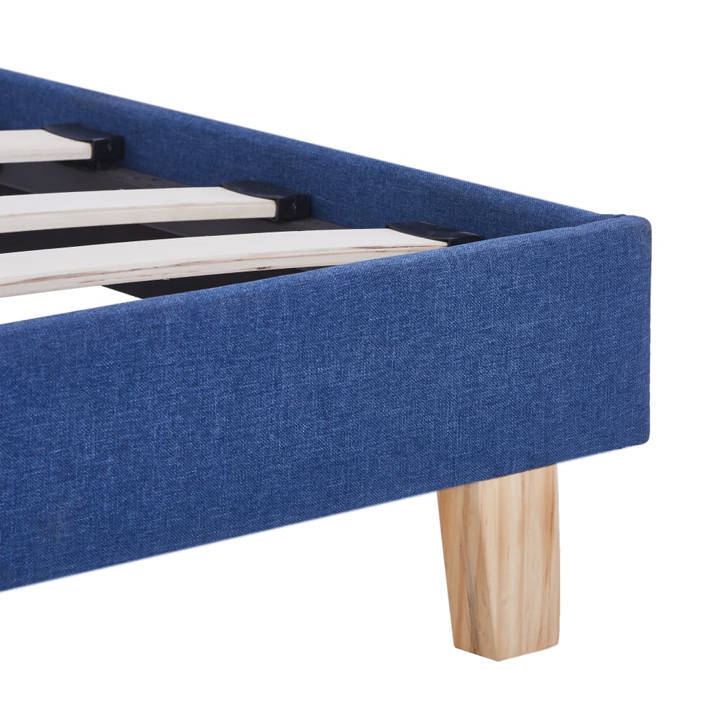 Bedframe stof blauw 90x200 cm is nu te koop bij PeponiXL, paradijselijk wonen!