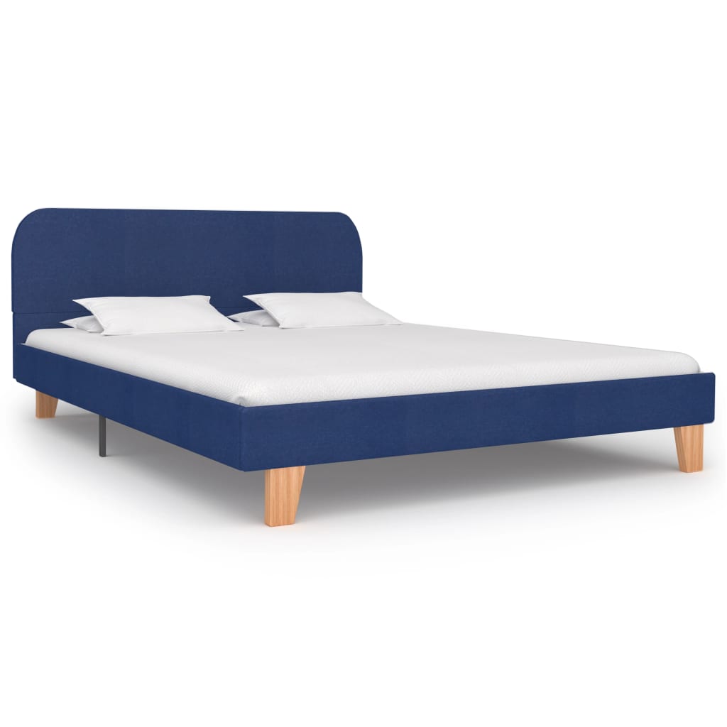 Bedframe stof blauw 140x200 cm is nu te koop bij PeponiXL, paradijselijk wonen!