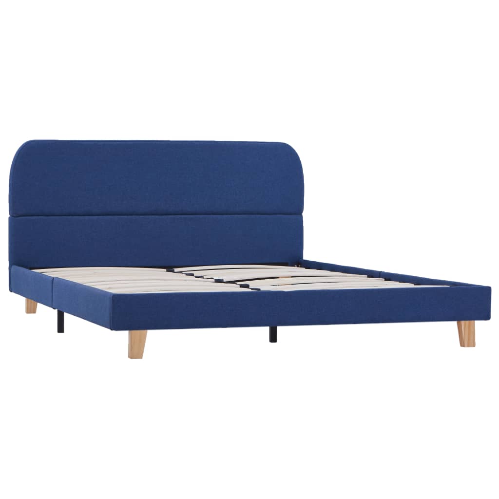 Bedframe stof blauw 140x200 cm is nu te koop bij PeponiXL, paradijselijk wonen!