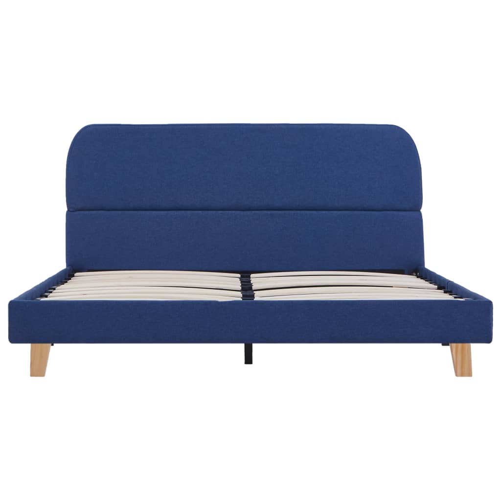 Bedframe stof blauw 140x200 cm is nu te koop bij PeponiXL, paradijselijk wonen!