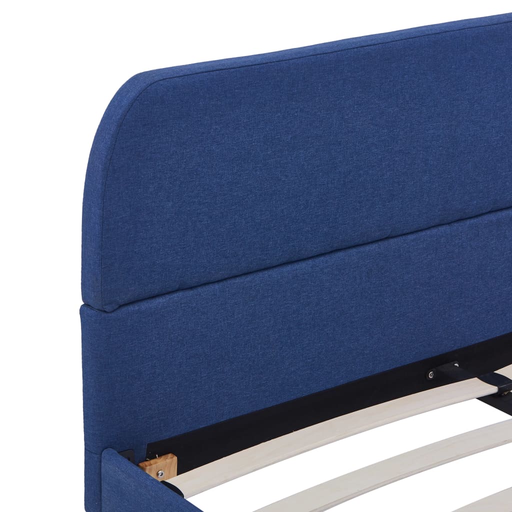 Bedframe stof blauw 140x200 cm is nu te koop bij PeponiXL, paradijselijk wonen!