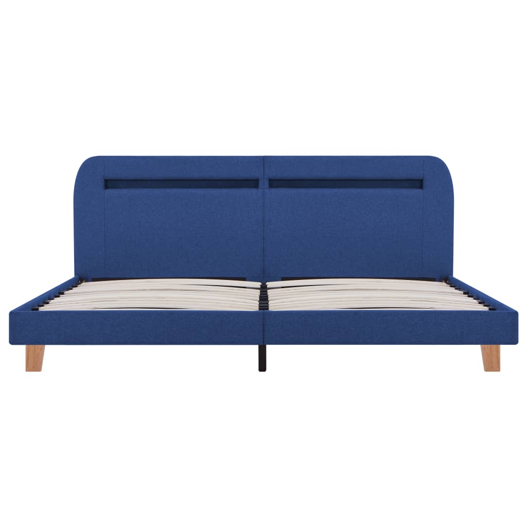 Bedframe met LED stof blauw 180x200 cm is nu te koop bij PeponiXL, paradijselijk wonen!