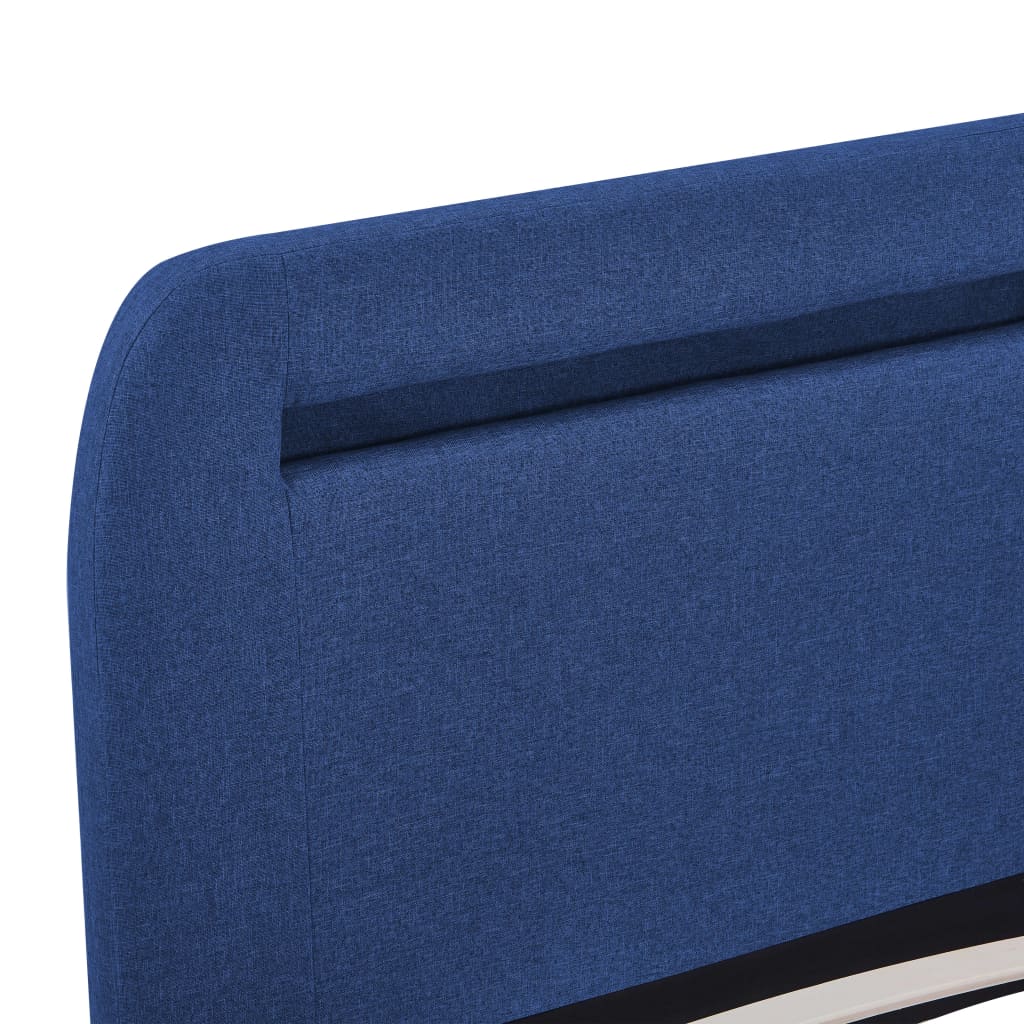 Bedframe met LED stof blauw 180x200 cm is nu te koop bij PeponiXL, paradijselijk wonen!