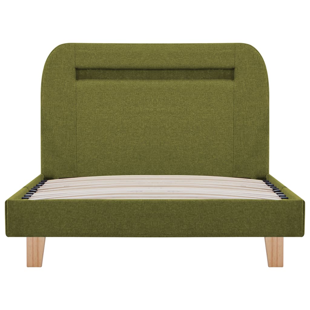Bedframe met LED stof groen 90x200 cm is nu te koop bij PeponiXL, paradijselijk wonen!