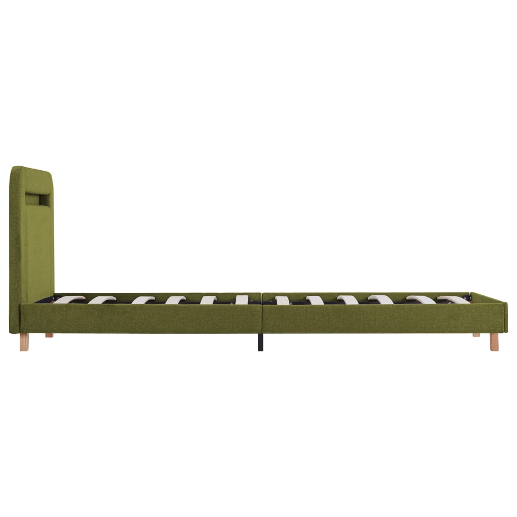 Bedframe met LED stof groen 90x200 cm is nu te koop bij PeponiXL, paradijselijk wonen!