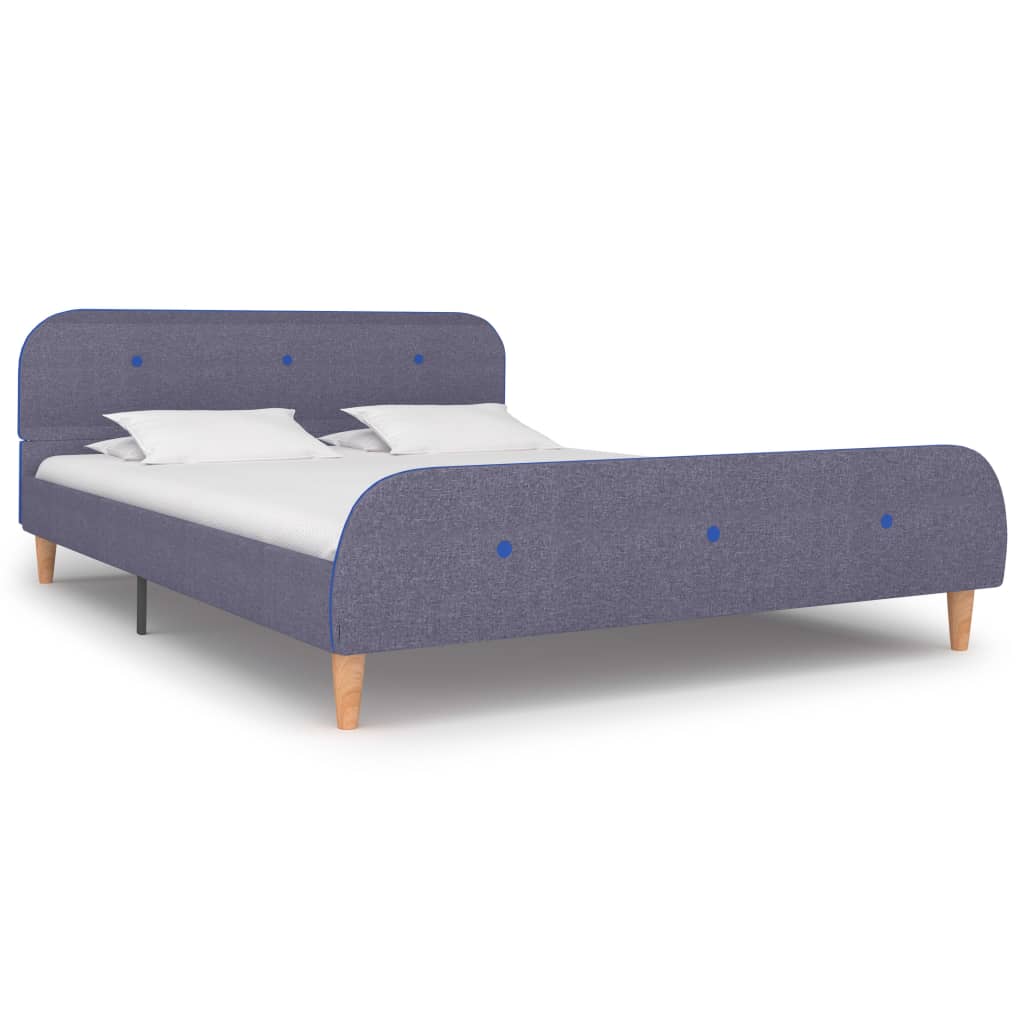 Bedframe stof lichtgrijs 140x200 cm is nu te koop bij PeponiXL, paradijselijk wonen!