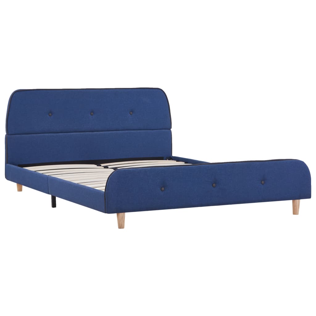 Bedframe stof blauw 140x200 cm is nu te koop bij PeponiXL, paradijselijk wonen!