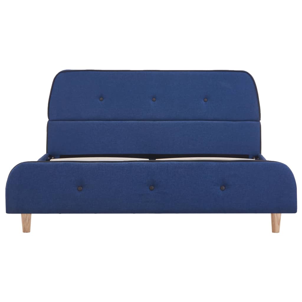 Bedframe stof blauw 140x200 cm is nu te koop bij PeponiXL, paradijselijk wonen!