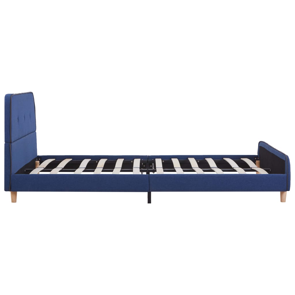 Bedframe stof blauw 140x200 cm is nu te koop bij PeponiXL, paradijselijk wonen!