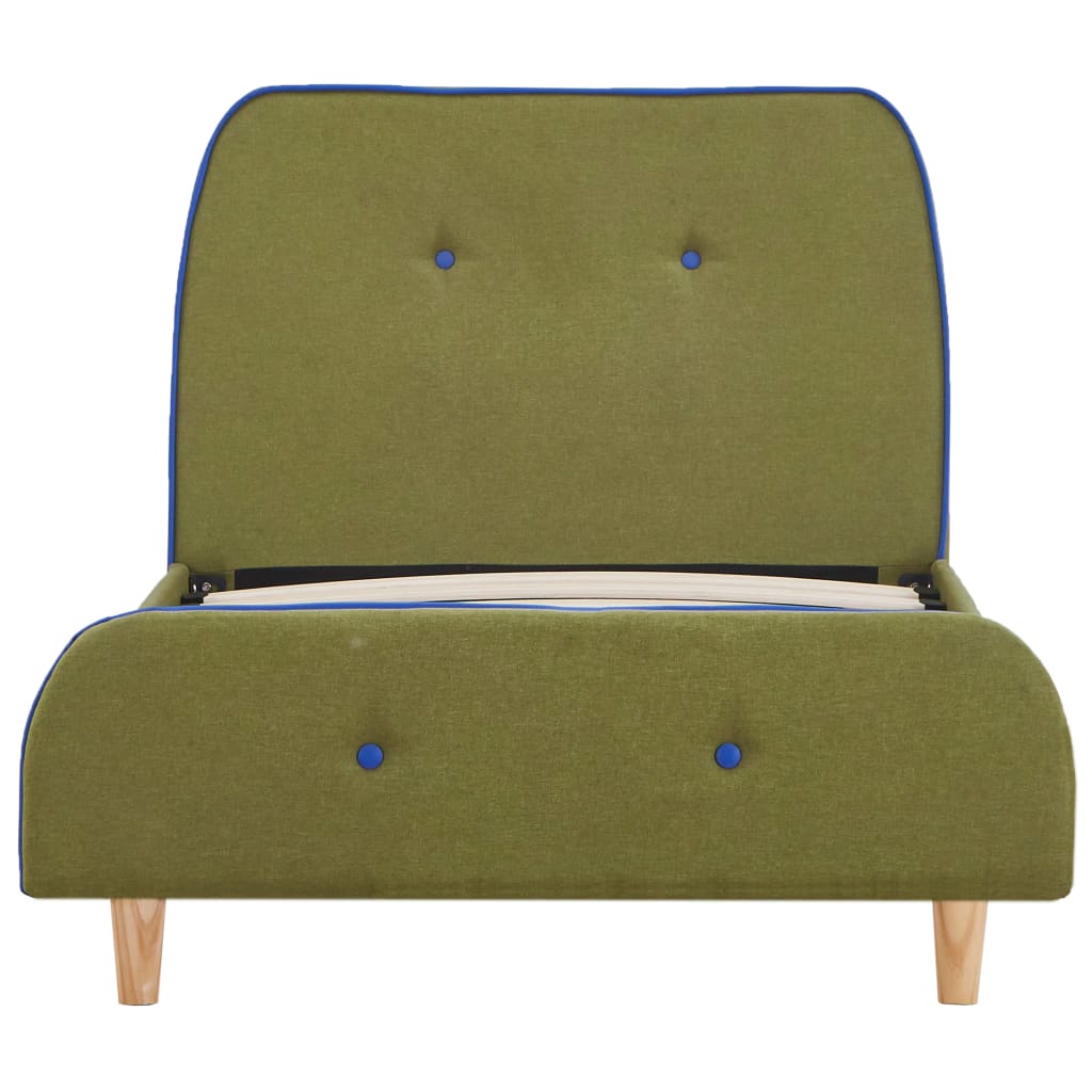 Bedframe stof groen 90x200 cm is nu te koop bij PeponiXL, paradijselijk wonen!