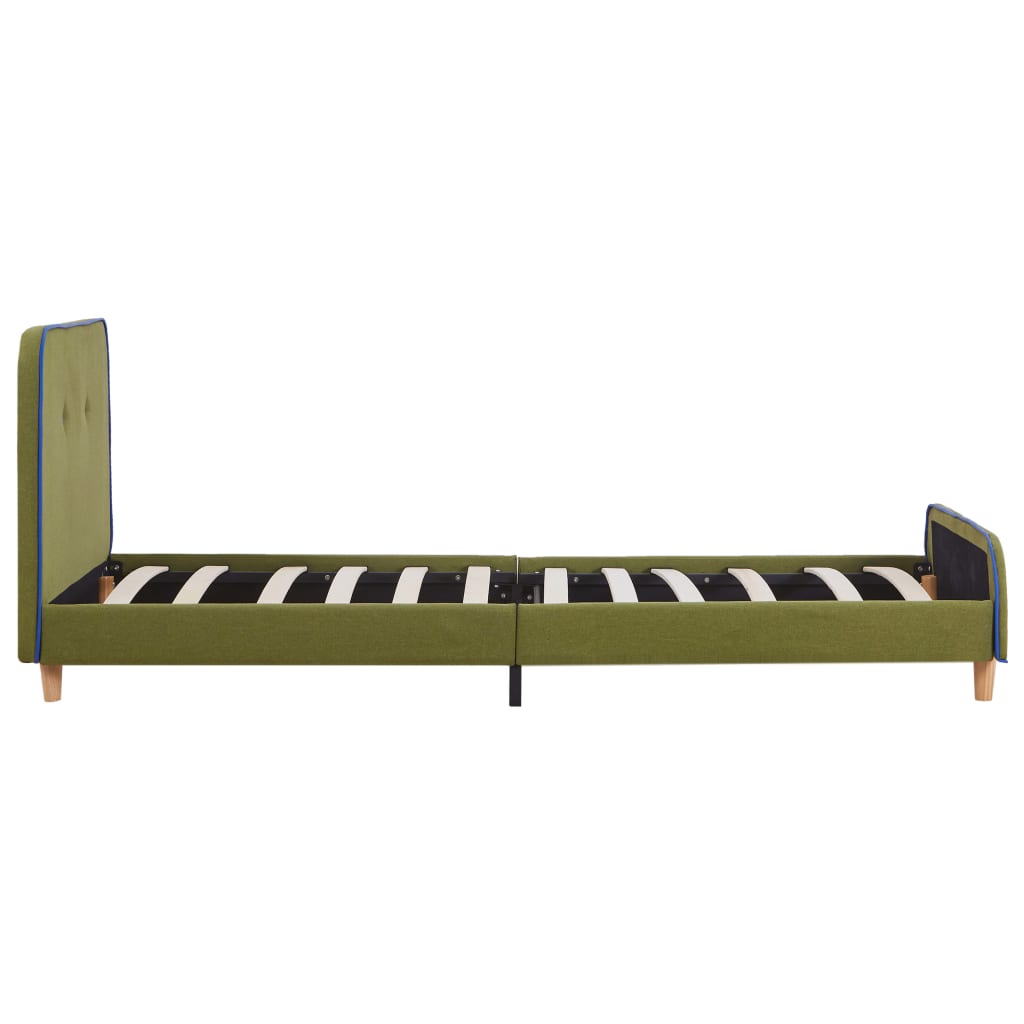 Bedframe stof groen 90x200 cm is nu te koop bij PeponiXL, paradijselijk wonen!