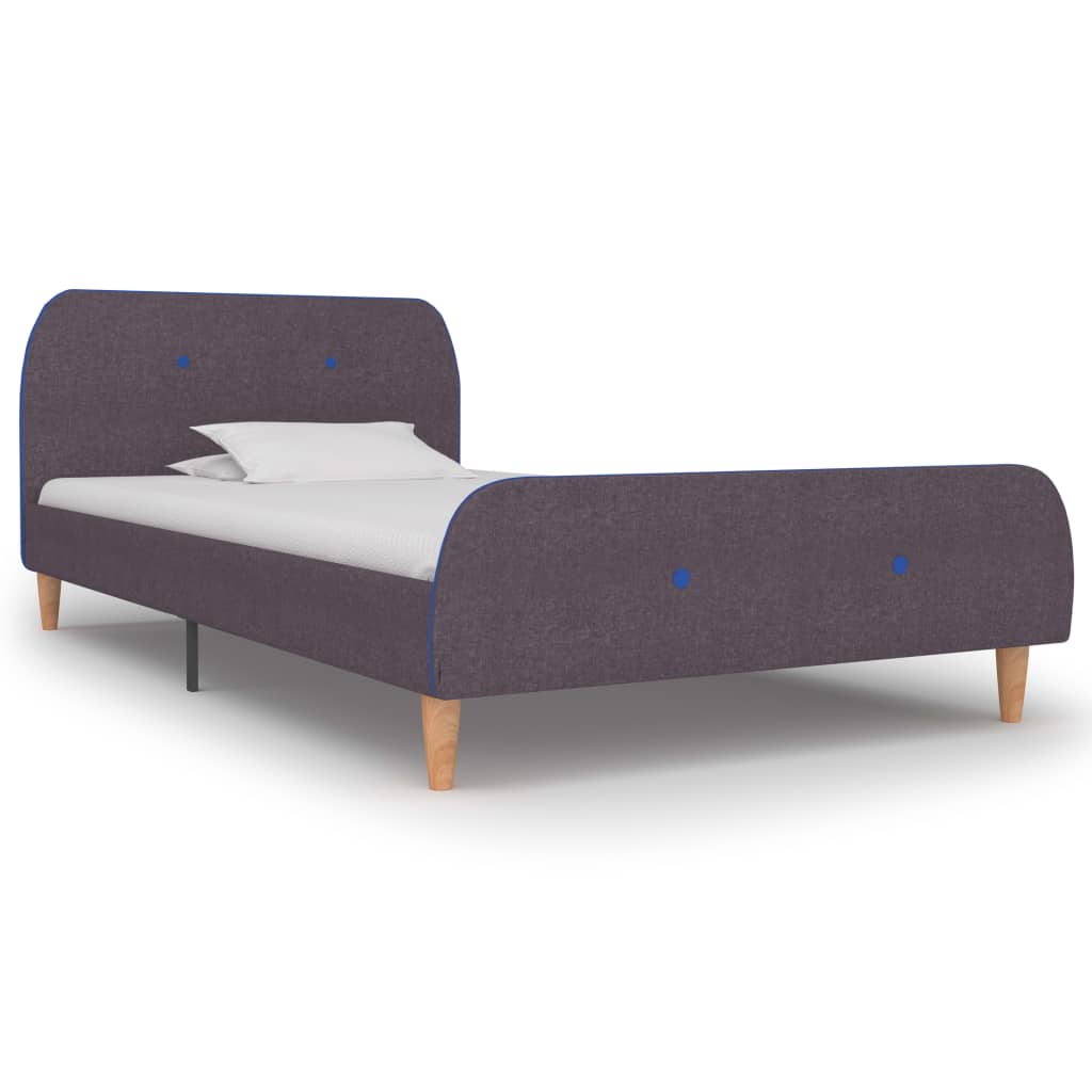 Bedframe stof taupe 90x200 cm is nu te koop bij PeponiXL, paradijselijk wonen!