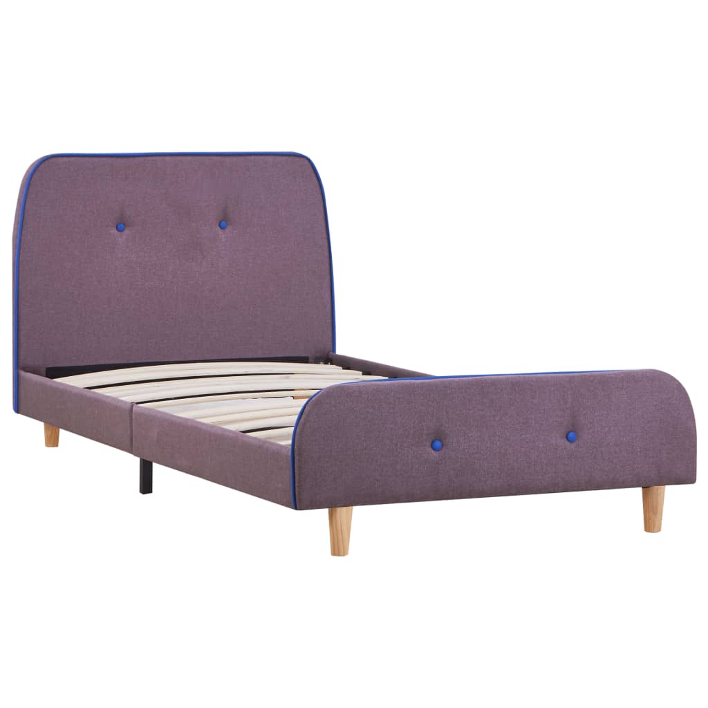 Bedframe stof taupe 90x200 cm is nu te koop bij PeponiXL, paradijselijk wonen!