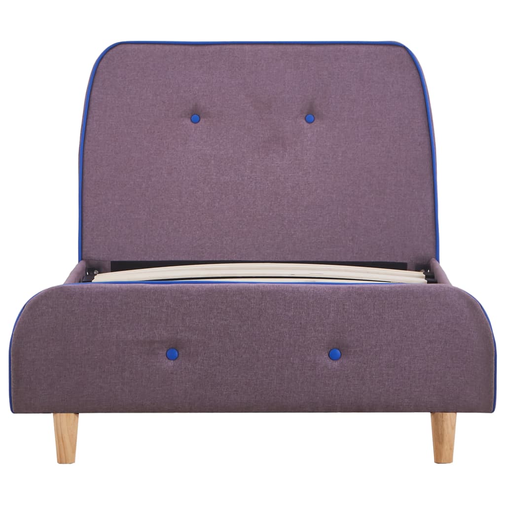 Bedframe stof taupe 90x200 cm is nu te koop bij PeponiXL, paradijselijk wonen!