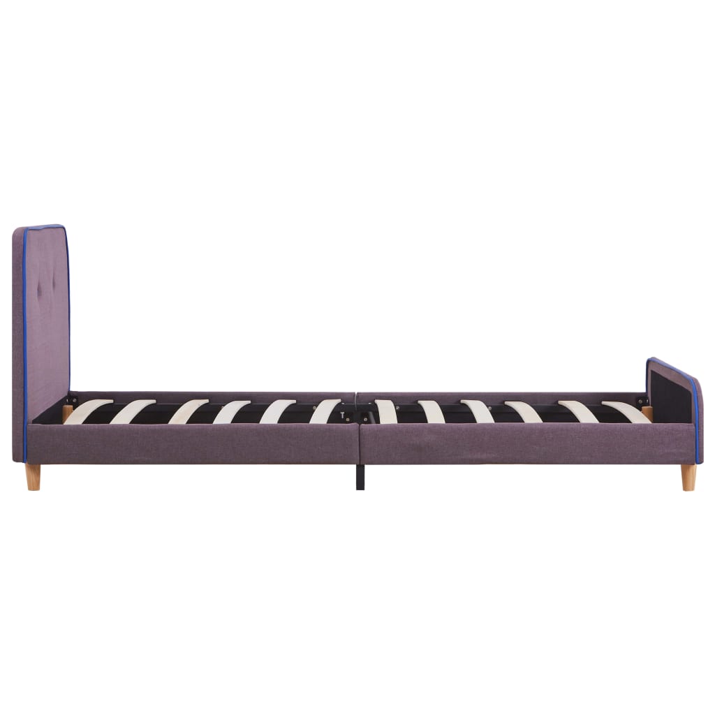 Bedframe stof taupe 90x200 cm is nu te koop bij PeponiXL, paradijselijk wonen!