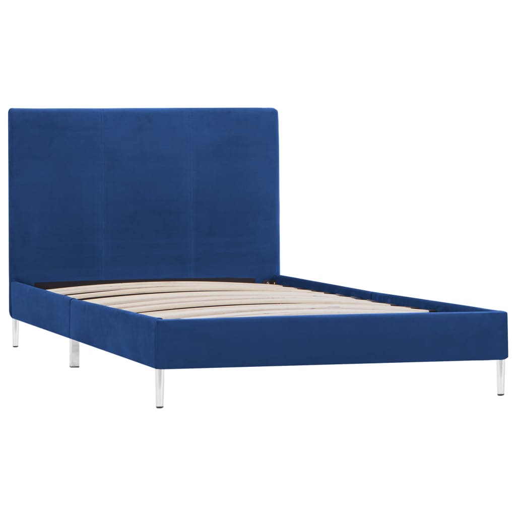 Bedframe stof blauw 90x200 cm is nu te koop bij PeponiXL, paradijselijk wonen!