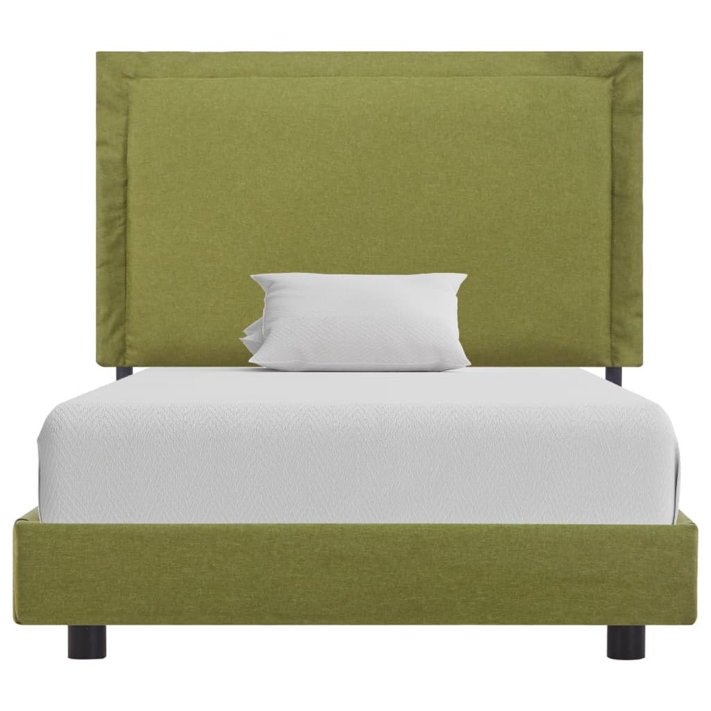 Bedframe stof groen 90x200 cm is nu te koop bij PeponiXL, paradijselijk wonen!