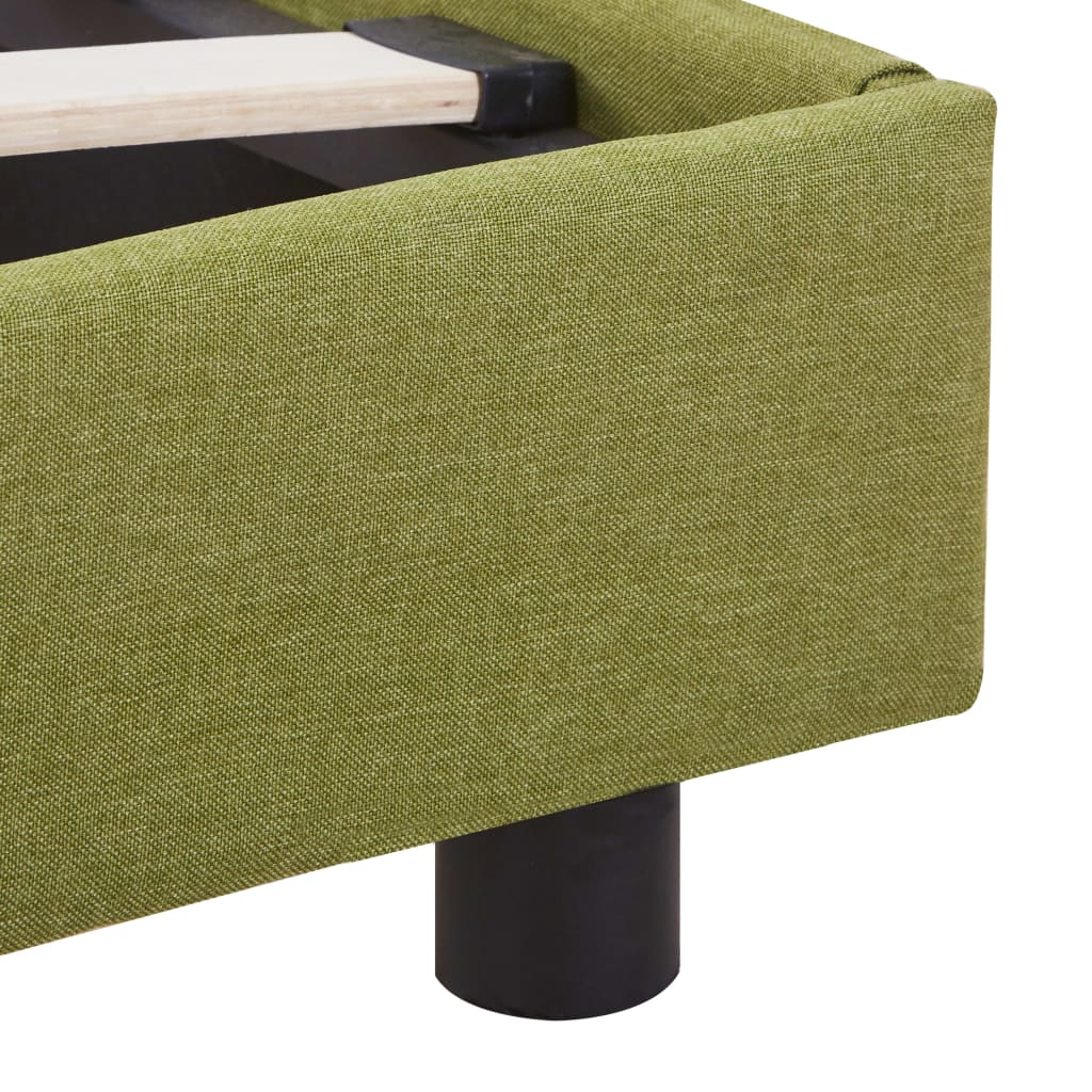 Bedframe stof groen 90x200 cm is nu te koop bij PeponiXL, paradijselijk wonen!