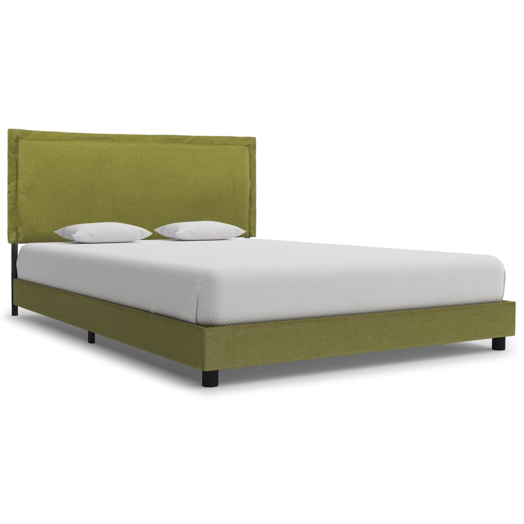 Bedframe stof groen 140x200 cm is nu te koop bij PeponiXL, paradijselijk wonen!