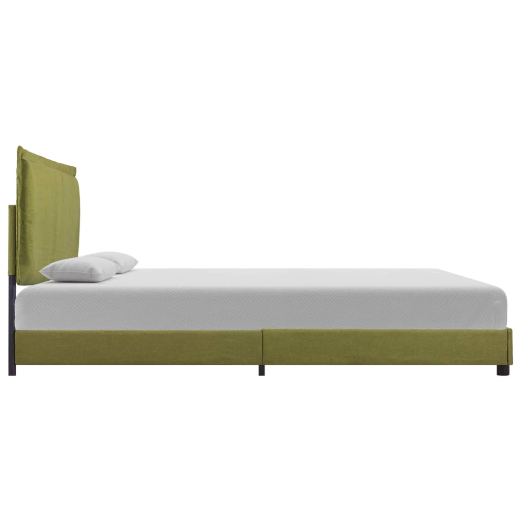 Bedframe stof groen 140x200 cm is nu te koop bij PeponiXL, paradijselijk wonen!