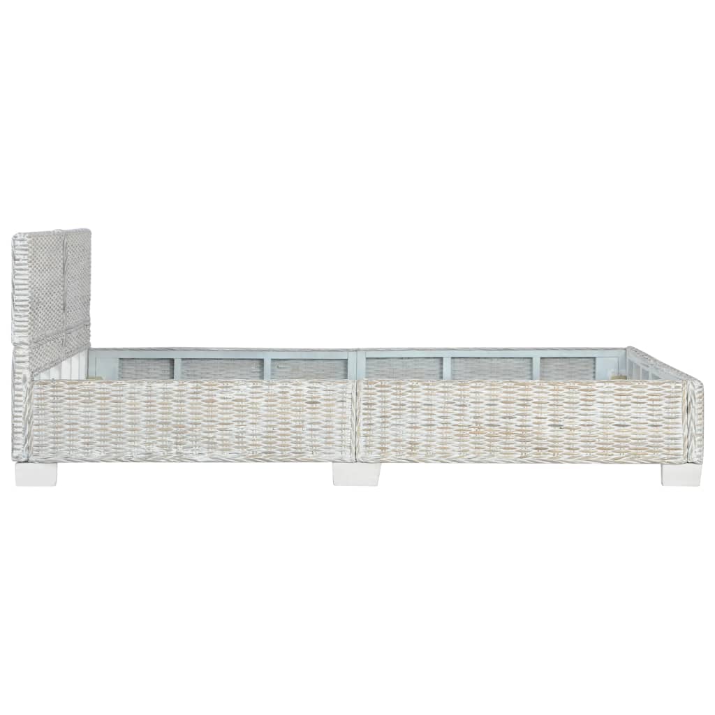 Bedframe natuurlijk rattan grijs 140x200 cm is nu te koop bij PeponiXL, paradijselijk wonen!