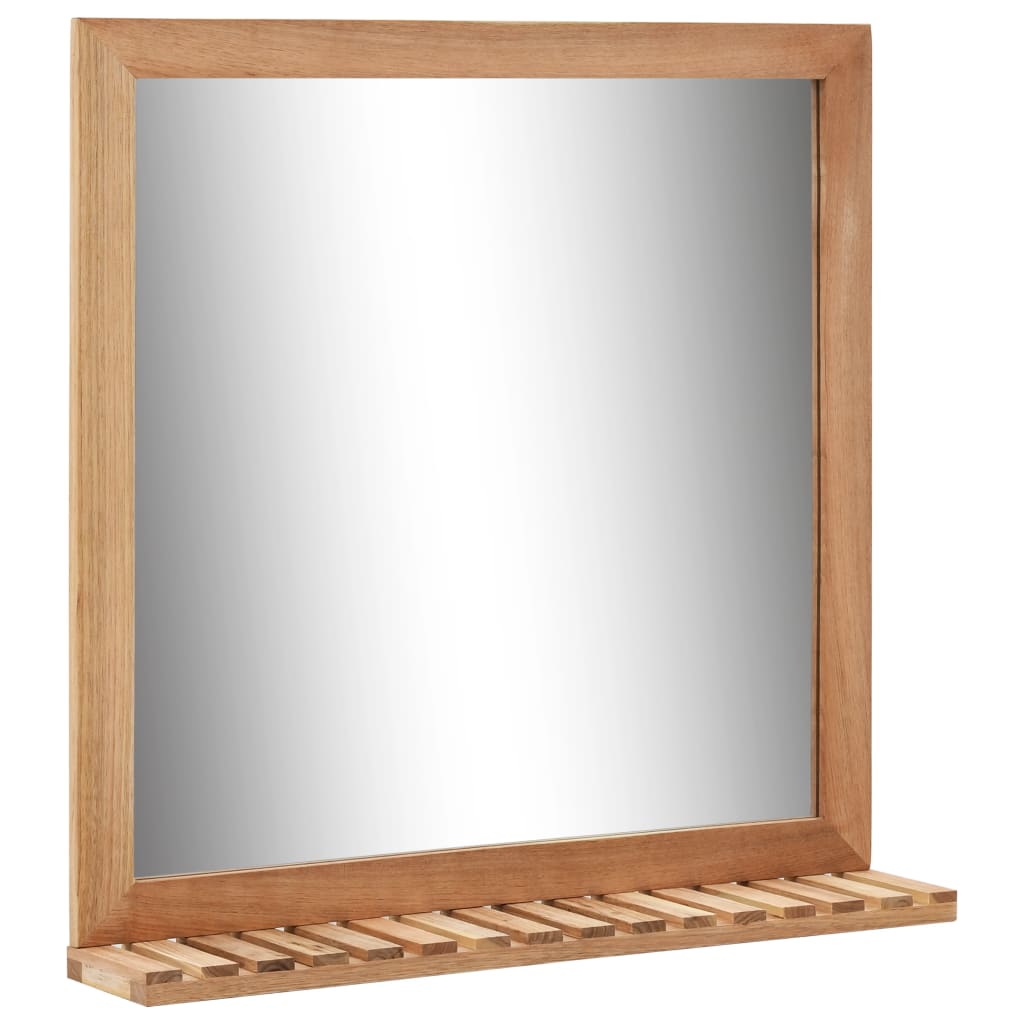 Badkamerspiegel 60x12x62 massief walnotenhout is nu te koop bij PeponiXL, paradijselijk wonen!