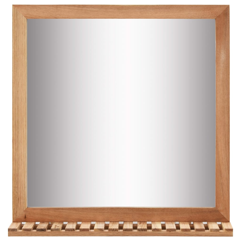 Badkamerspiegel 60x12x62 massief walnotenhout is nu te koop bij PeponiXL, paradijselijk wonen!