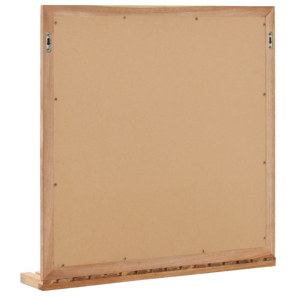 Badkamerspiegel 60x12x62 massief walnotenhout is nu te koop bij PeponiXL, paradijselijk wonen!