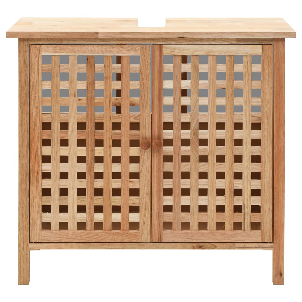 Wastafelkast met spiegel massief walnotenhout is nu te koop bij PeponiXL, paradijselijk wonen!