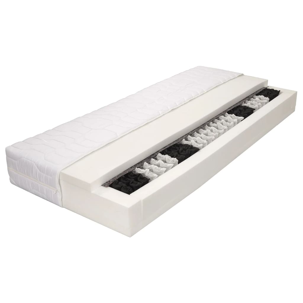 Matras 7 Zone 20 cm pocketvering H2 80x200 cm is nu te koop bij PeponiXL, paradijselijk wonen!