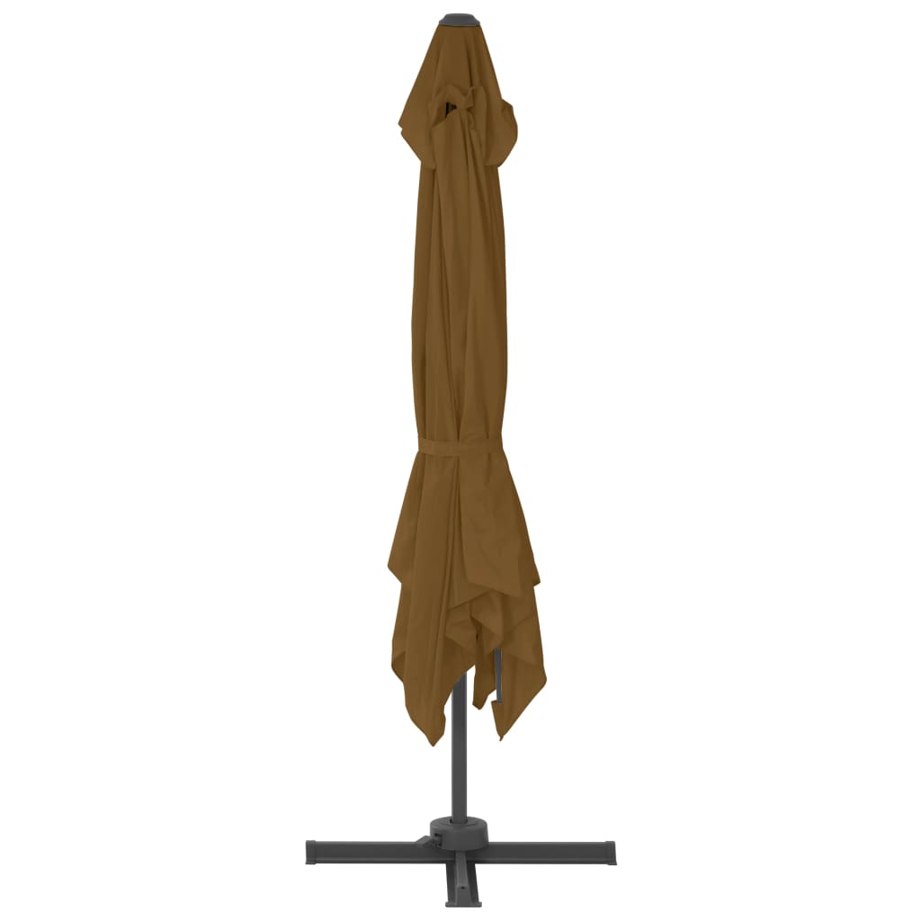 Parasol met draagbare voet taupe is nu te koop bij PeponiXL, paradijselijk wonen!
