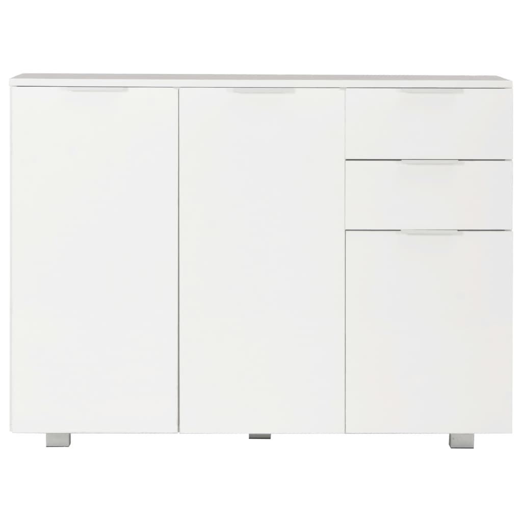 Dressoir 107x35x80,5 cm hoogglans wit is nu te koop bij PeponiXL, paradijselijk wonen!