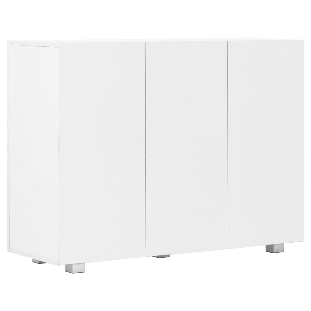 Dressoir 107x35x80,5 cm hoogglans wit is nu te koop bij PeponiXL, paradijselijk wonen!