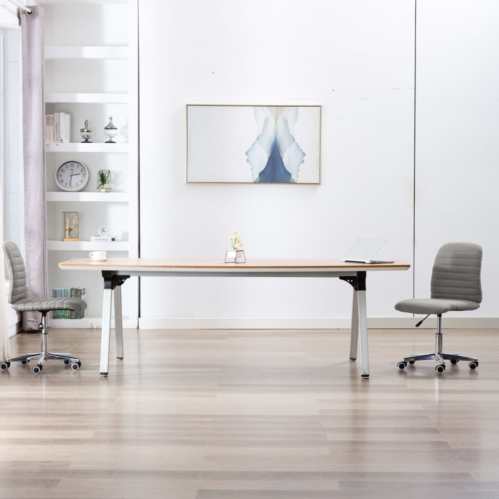 Eetkamerstoelen 2 st stof lichtgrijs is nu te koop bij PeponiXL, paradijselijk wonen!