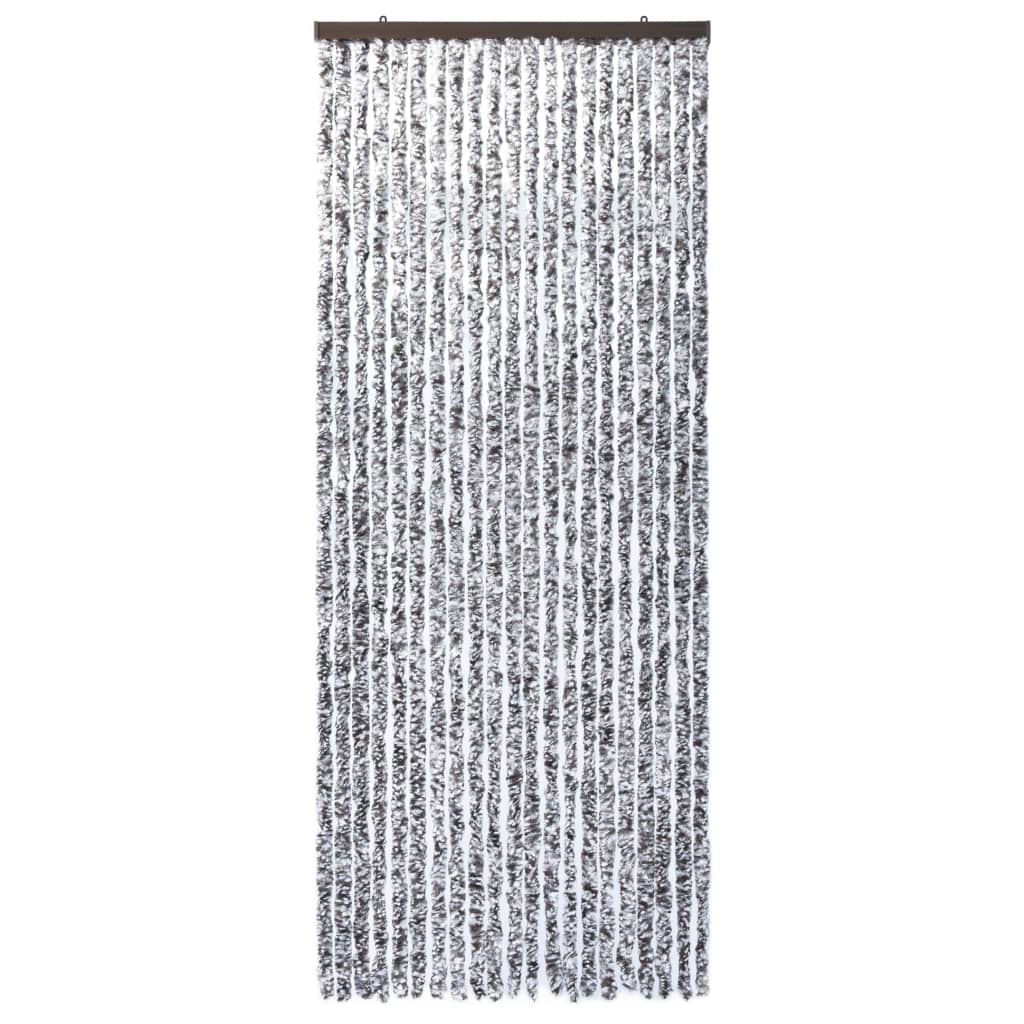 Vliegengordijn 90x220 cm chenille bruin en beige is nu te koop bij PeponiXL, paradijselijk wonen!