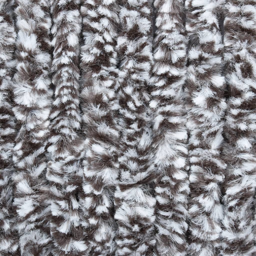 Vliegengordijn 90x220 cm chenille bruin en beige is nu te koop bij PeponiXL, paradijselijk wonen!