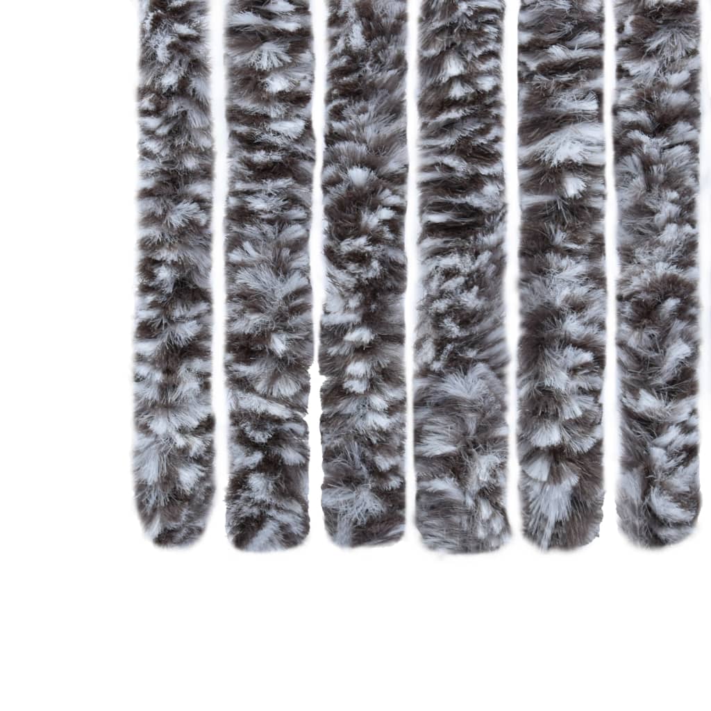 Vliegengordijn 90x220 cm chenille bruin en beige is nu te koop bij PeponiXL, paradijselijk wonen!