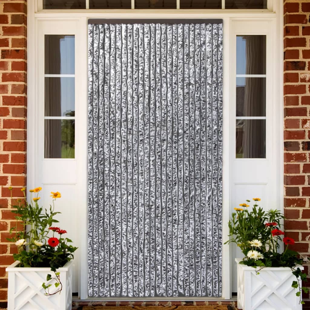 Vliegengordijn 90x220 cm chenille bruin en beige is nu te koop bij PeponiXL, paradijselijk wonen!