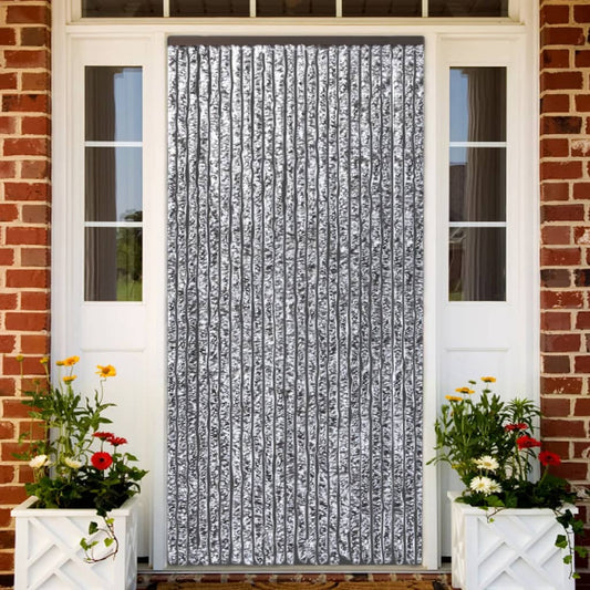 Vliegengordijn 90x220 cm chenille bruin en beige is nu te koop bij PeponiXL, paradijselijk wonen!
