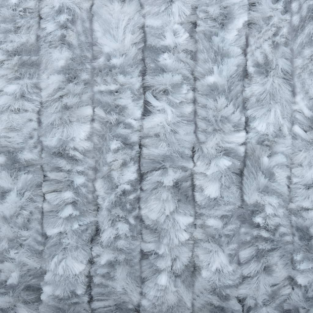 Vliegengordijn 90x220 cm chenille wit en grijs is nu te koop bij PeponiXL, paradijselijk wonen!